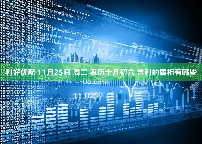 利好优配 11月25日 周二 农历十月初六 吉利的属相有哪些